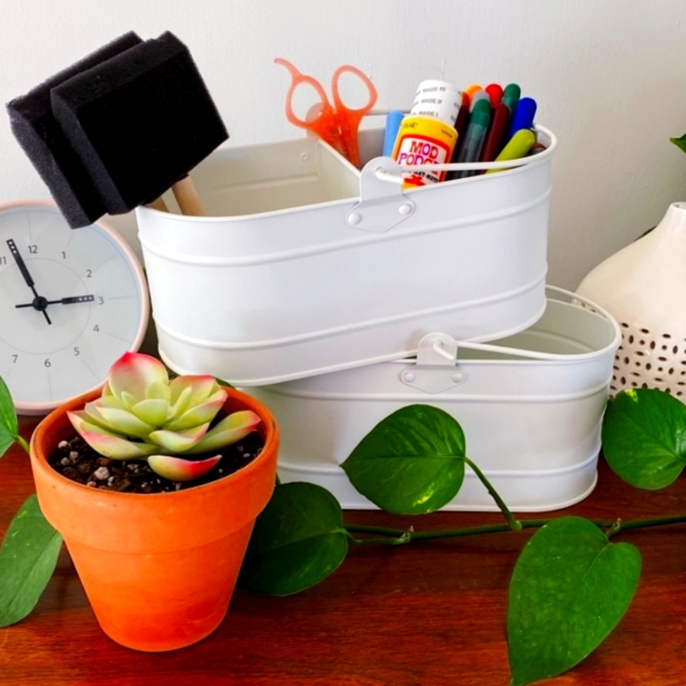 Target | White Metal Utility Art Buckets Wedding